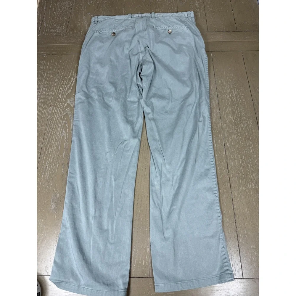 Zachary Prell Pants Mens 34x28 Green Stretch Chino Straight Leg‎ Casual Office